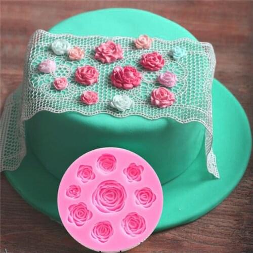 1pc Flower Silicone Mold Fondant Mold Cake Decorating Tools Chocolate Mold
