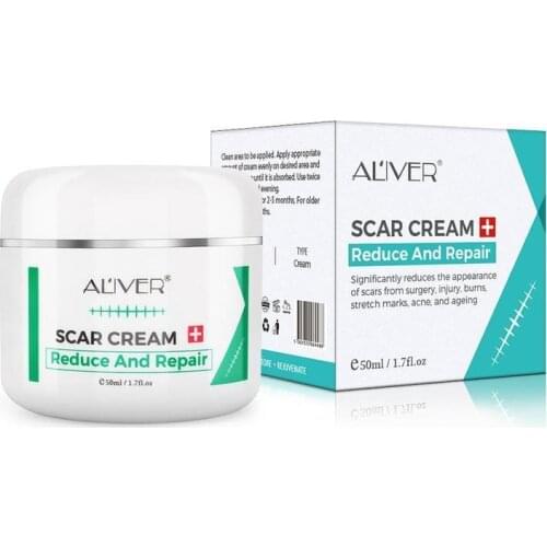 1pc Repair Scar Cream Remove Stretch Marks Scald Cesarean Section Bump Balance Color Natural Scar Removal Cream 50ML