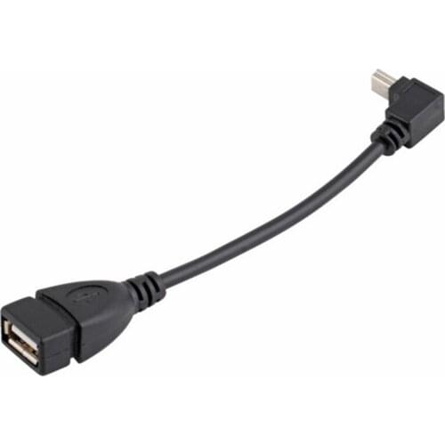 1pcs High Quality USB A Female to Mini 5P USB B Male Conversion Adapter OTG Cable Upwards Wholesale