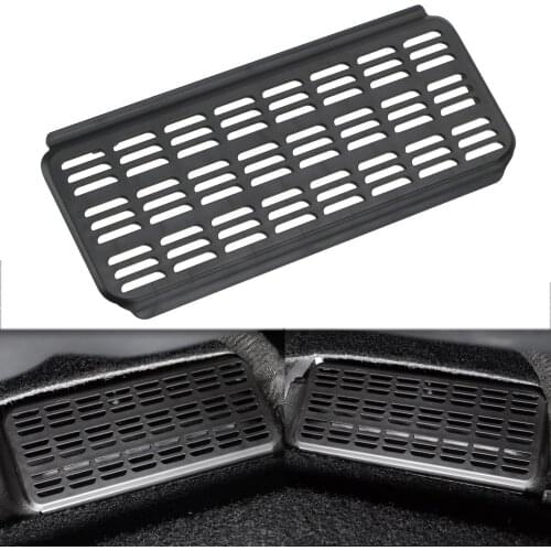 2pcs Car Air Outlet Cover Anti-blocking Dustproof Back Under Seat Air Conditioning Vent Cover Net For Tesla Model 3 2019-2021