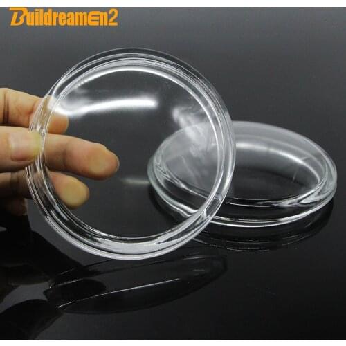 Buildreamen2 Car Front Fog Light Cover Transparent Glass Lens 90 x 100 mm For Toyota Corolla Tundra 4Runner Tacoma