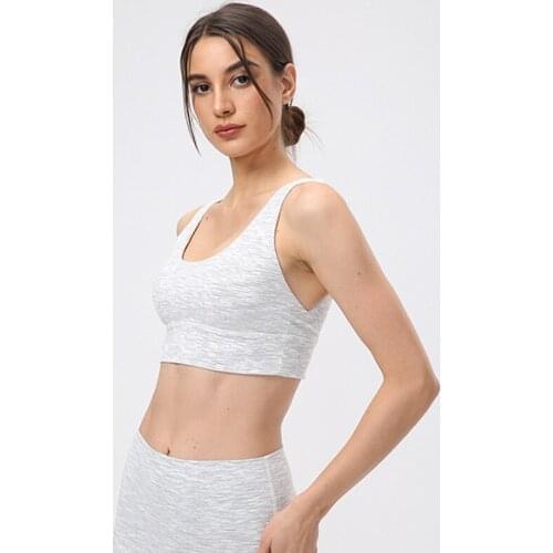 ABS LOLI Backless Sports Bra For Women Gym Push Up Training Bra Stretchy Padded Yoga Crop Tank Tops Sporty Woman Fitness Top