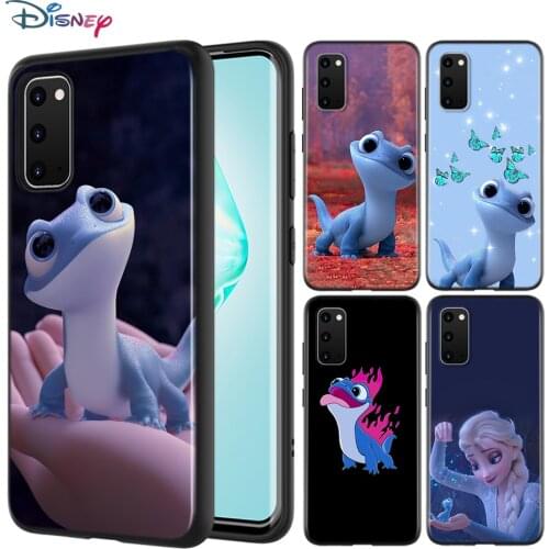 Black Cover Bruni Frozen 2 For Samsung Galaxy A01 A11 A12 A21 A21S A31 A41 A42 A51 A71 A32 A52 A72 A02S Soft Phone Case