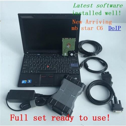 2020 fatory price mb star c6 support DOIP/CAN x-ntry vci diagnosis tool newest software better than c4 C5 with laptop X201 i7 8g