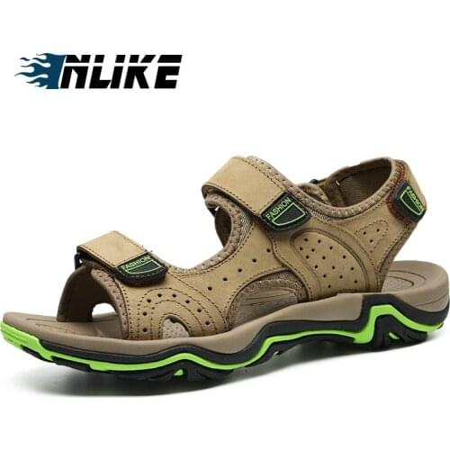 Hot Sale New Fashion Summer Leisure Beach Men Shoes High Quality Leather Sandals