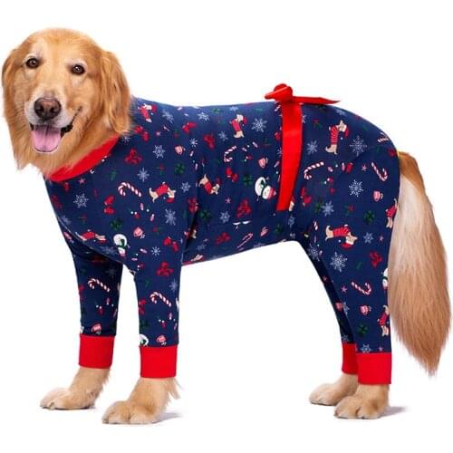 Funny Printed Big Dog Clothes Set Dog Hoodie Jacket Big Dog Shepherd Pitbull Pet Clothes Christmas Gift Big Dog Clothes