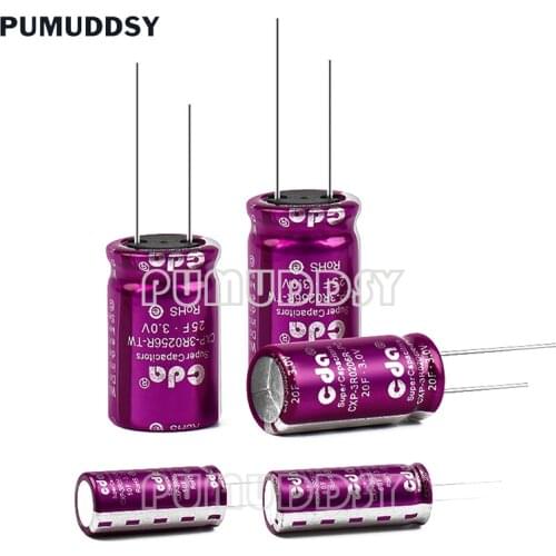 1PCS 3.0V CDA 3V Super Capacitor 1F 2F 3.3F 5F 7F 10F 15F 18F 20F 30F 50F 60F 100F 120F Farad Capacitor 3.0V3.3F 3V10F
