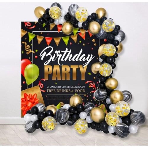 Amawill Birthday Party Latex Balloons Arch Garlands Kit Wall Hanging Tapestry Hanging Cloth Home Wall Decoration Party Supplies