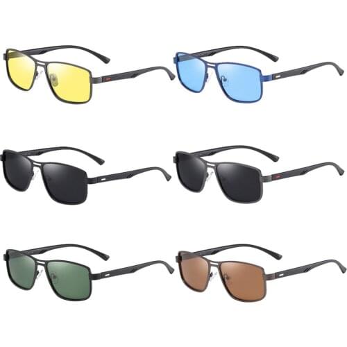 Polarized Sunglasses Mens Metal Frame Sports Casual UV Protection Ultralight
