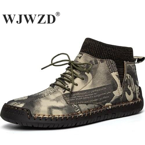 Winter Men Snow Boots Casual Shoes Plush Warm Western Mens Ankle Boots High Quality Work Motorcycle Boots Sneakers Botas Hombre