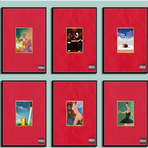 My Beautiful Dark Twisted Fantasy Kanye West Hot Album Music Cover Hip Hop Art Canvas Painting Poster Wall quadro cuadros