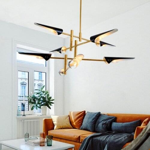 Nordic industrial metal aircraft pendant lights modern inclined design lanterns personality living room Kitchen Loft Bedroom