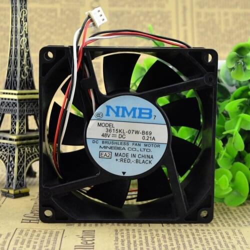 Original FOR NMB 3615KL-07W-B69 48V 0.21A 9CM 92383 line converter radiator fan