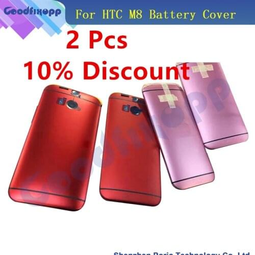 Original New For HTC One M8 831C Back Battery Cover Rear Housing Door Case With Power Volume Button Key +Rear Camera Glass Lens