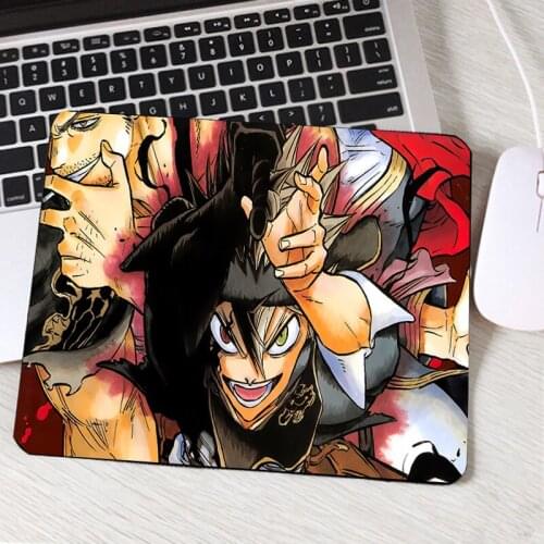 Hot Popular Jump Comic Black Clover Anime Manga Mini Pc Table Mousepad for Animation Lovers Fans Rubber Desk Mouse Pad