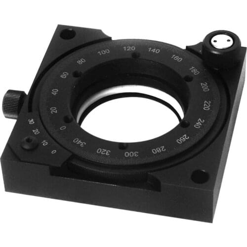 Precision Manual Rotating Table, Optical Lens Angle Adjustment Platform, Hollow Diameter Fine Adjustment 360 Degree Displacement