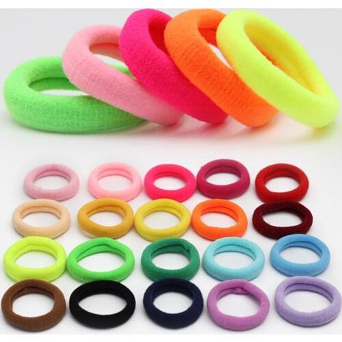 Don't Hurt Hair Girls Colorful Nylon Small Elastic Hair Bands Children Ponytail Holder Scrunchie Headband Kids Hair Accessories