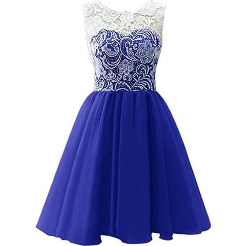 Chiffon Short Skirts Lace Appliques Bodices Sweetheart Homecoming Dresses For Women Cut Out Back With Button A-Line Mini Prom