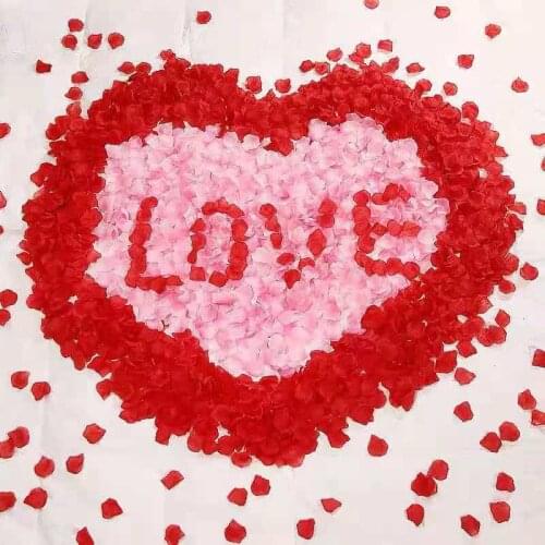 Pieces Artificial Rose Petals Artificial Flower Silk Petals for Valentine Day Wedding Flower Decoration