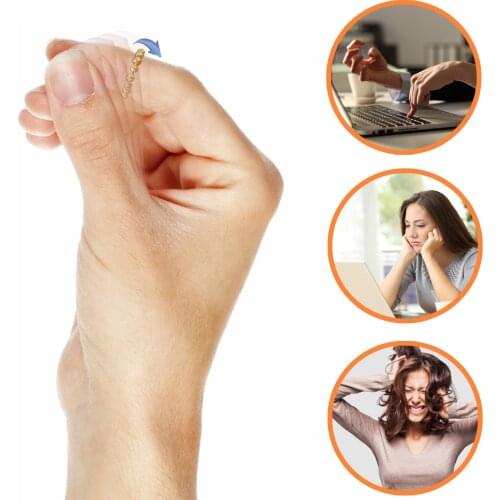 Relieve pressure can turn bead ring electroplating gold ring silver rings for women gift