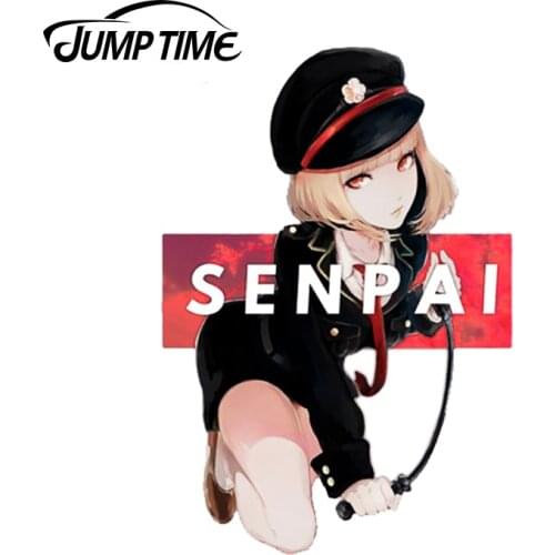 Jump Time 13 x 9cm for Senpai DIY Motorcycle Vinyl Car Sticker Fashion Occlusion Scratch Waterproof Decals Decoration