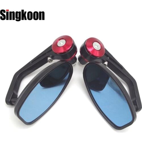 7/8" 22mm Universal Motorcycle Handle Bar End Retro Rearview Side Mirrors FOR suzuki sv650s suzuki ltz 400 burgman 650 xj6 er5