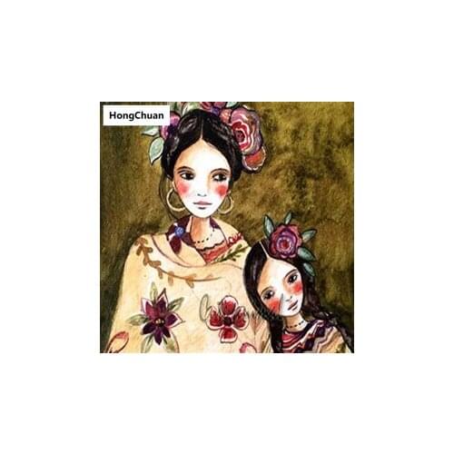 Abstract Beauty 5D DIY Round/Square Diamond Painting Embroidery Mosaic Cross Stitch Home Decoration Christmas New Year Gift