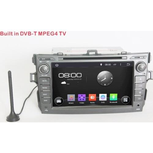 Android 4.4 Fit For TOYOTA COROLLA 2001 - 2006 2007 2008 2009 2010 2011 Car DVD GPS Player buit in DVBT-MPEG 4 TV +FM + BT