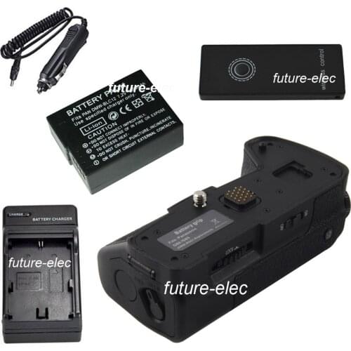 Free Shipping! Battery Handle Hand Grip for Panasonic Lumix G80 G85 Camera as DMW-BGG1+2.4G Remote Control+DMW-BLC12+Car Charger