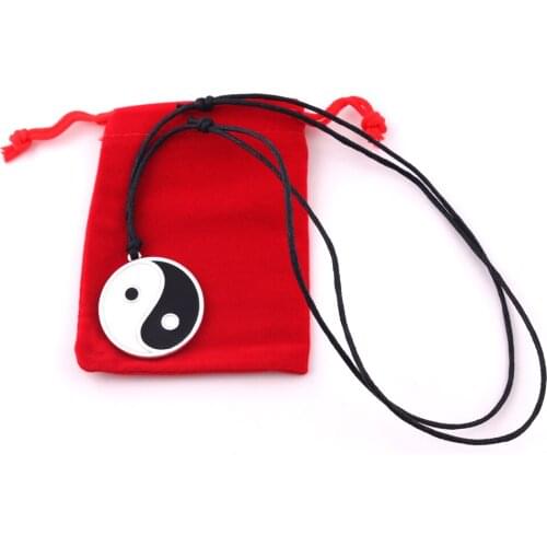 Yin Yang PENTACLE Pendant Reversible double-sided PENTAGRAM Pendant Necklace Adjustable rope chain Necklaces