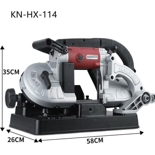 Electric Woodworking Metal Cutting Horizontal Saw Band Saw Machine Multi-angle Wood Cutting Equipment