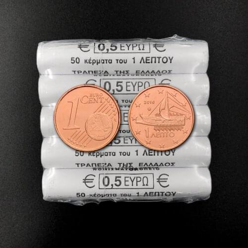 Greece 1 cent coin 100% Real Original Coin Uncirculated Unc Collect Coins
