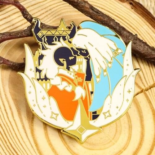 Game Metal Badge Sky Children Of Light Guangyu Rhythm Shiratori Mushroom Button Brooch Pins Medal Souvenir Toy Cosplay