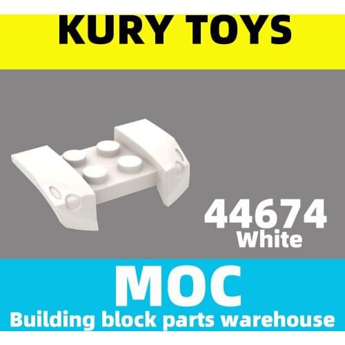 Kury Toys DIY MOC For 44674 Building block parts For Vehicle, Mudguard 2 x 4 with Headlights Overhang