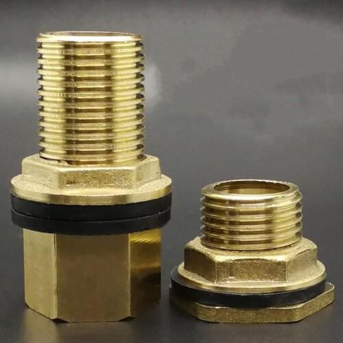 1/2" 3/4" 1" Male BSP Brass Pipe Single Loose Key Swivel Fitting Nut Water Tank Jointer Connector