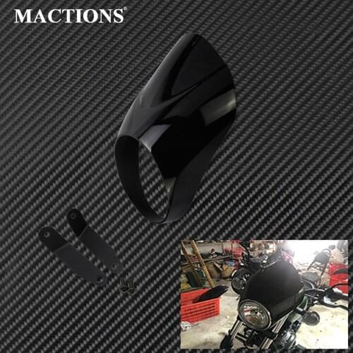 Motorcycle Headlight Fairing Mount Windshield Windscreen Mask Black Cover For XVS 950 SPEC BOLT 950 2014-2019 2018 2017