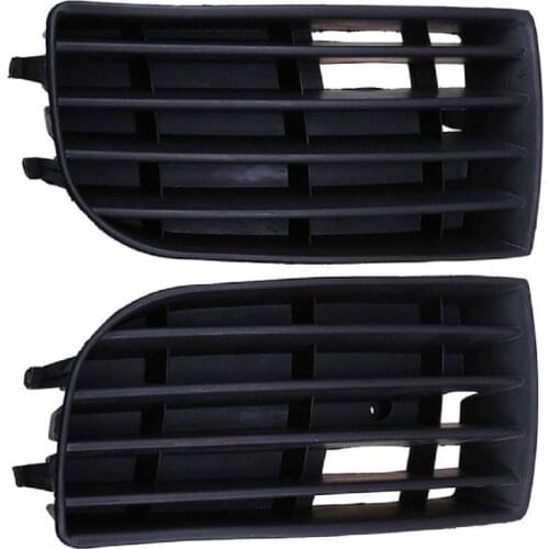 Lower Side Grille Anti-corrosive Black L/R Front Bumper Grill Trim Cover 1K0 853 665 A/1K0 853 666 A for VWs US Golf 5 MK5 05-09