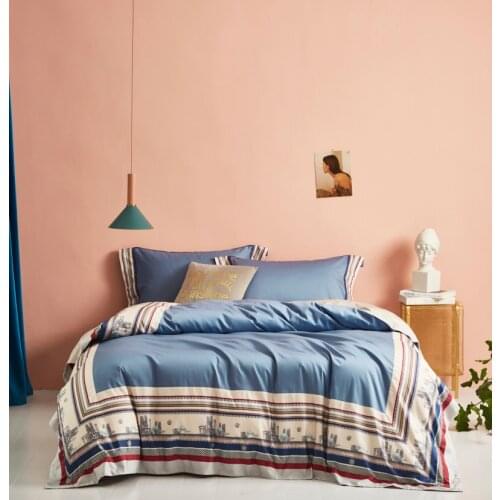 New 4Pieces Queen King size Bedding set 1000TC egyptian Cotton Soft Bedsheet set Duvet cover Pillowcase