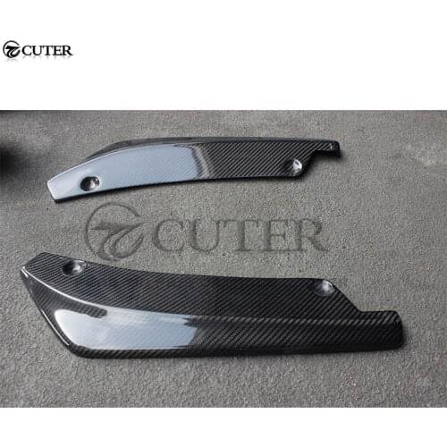 Carbon Fiber Auto Car Rear Bumper Aprons Side Splitter for Honda Civic 10TH body kit 16-17