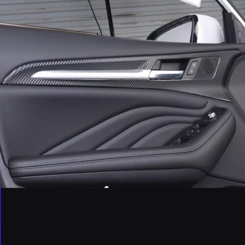 Carbon Fibre Window Switch Gear Door Handle Copilot Doors Anti-Kick Sticker For Great Wall Haval F7 F7X CAB189