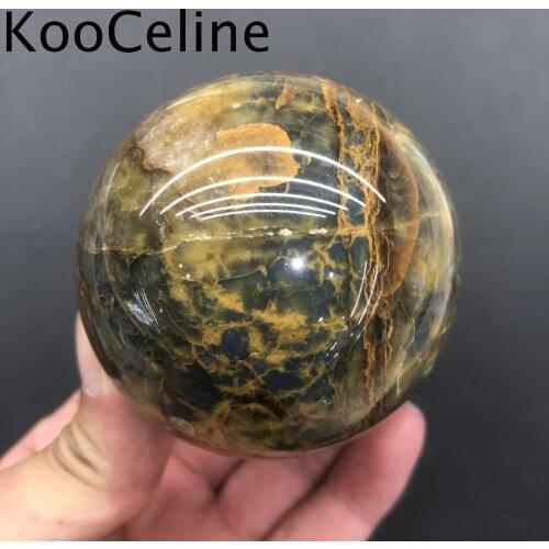 Natural Crystals Quartz Pietersite Sphere Energy Ball Reiki Healing Stones Home Office Aquarium Decoration Accessories Gemstone