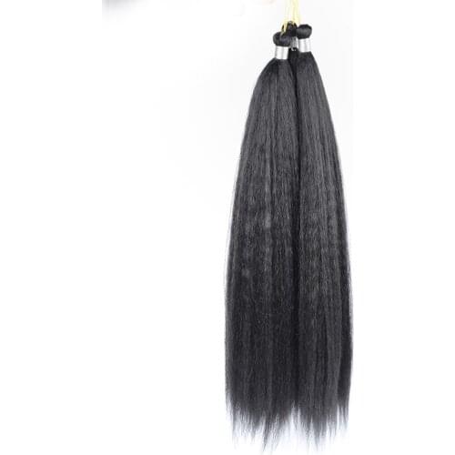 Synthetic Crochet Braiding Hair Extensions Kinky Straight Fake Hair For Crochet Braids Synthetic Hair Strand Hook Braid