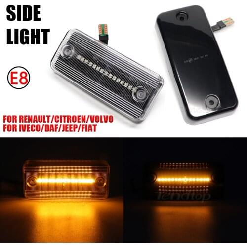 LED Flashing Side Marker Lamp Dynamic Indicator Light Facelift For Iveco Fiat Ducato Citroen Relay Peugeot Boxer Renault VOLVO