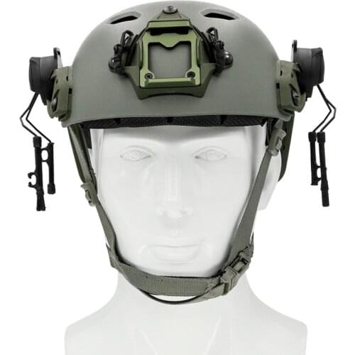 Tactical helmet OPS CORE rail ARC track adapter COMTAC bracket for Peltor COMTAC I II III series noise reduction headphones BK
