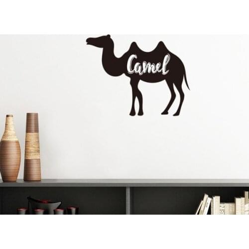 Camel Black And White Animal Silhouette Removable Wall Sticker Art Decals Mural DIY Wallpaper for Room Decal