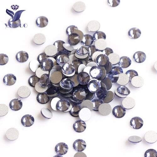 YANRUO SS30-SS34 288pcs Tanzanite Rhinestone Applique Crystal Sewing Accessories Flat Back Rhinestones For Clothes