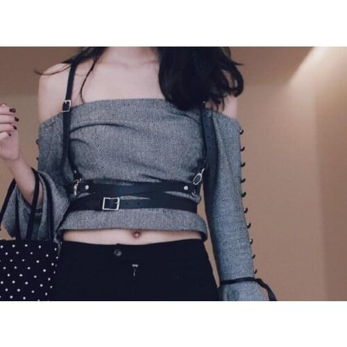 Women Lady Fashion Adjustable Punk Metalic Waistband Waist Belt Buckle