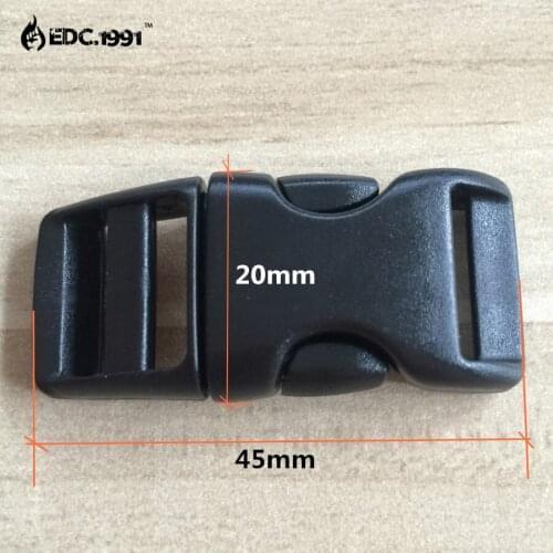 10Pcs Colored Curved Side Release Plastic Buckles For Umbrella Paracord Bracelet EDC TOOL