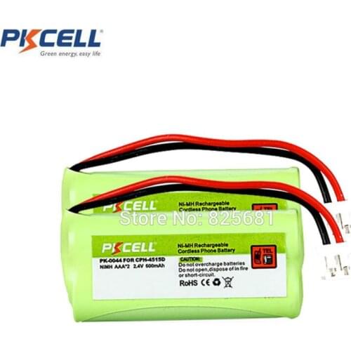 2pcs PK-0044 CPH-4515D ,2.4V 600MAH AAA NIMH cordless phone battery