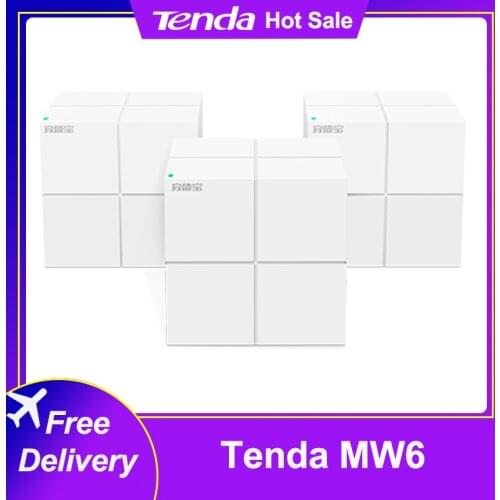 Tenda Nova MW3 MW6 Nova Mesh Wireless Wifi Router AC1200 Dual-Band for Whole Home Wifi Coverage Mesh WiFi System Wireless Bridge